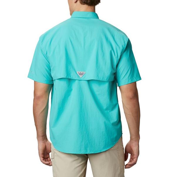 Columbia PFG Bahama II Fishing Shirts Blue For Men's NZ40268 New Zealand